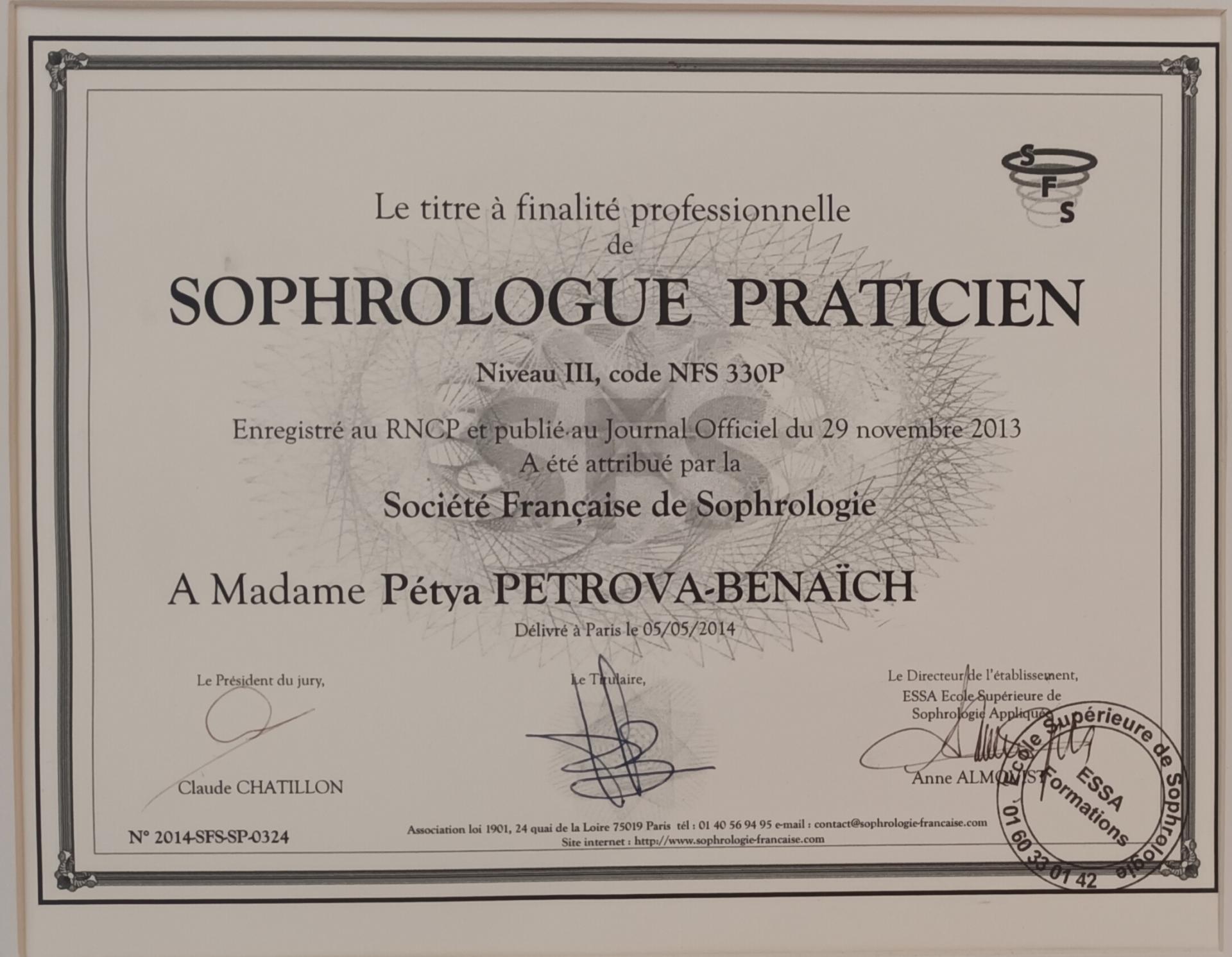 Sophrologue saint maur petya petrova benaich 2013